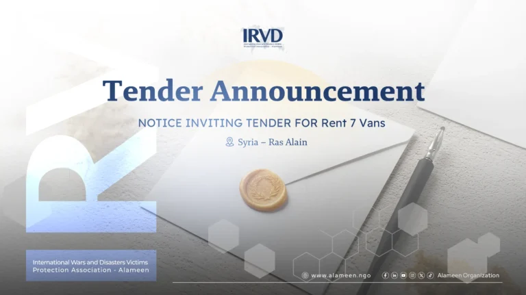 NOTICE INVITING TENDER FOR Rent 7 Vans